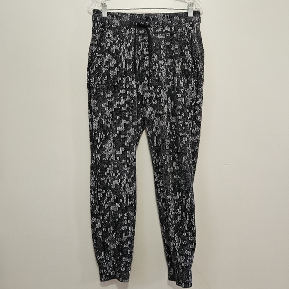 Lululemon Ready to Rulu Jogger 29" Eventide Jacquard Spray Dye Black Size 8 - Picture 6 of 9